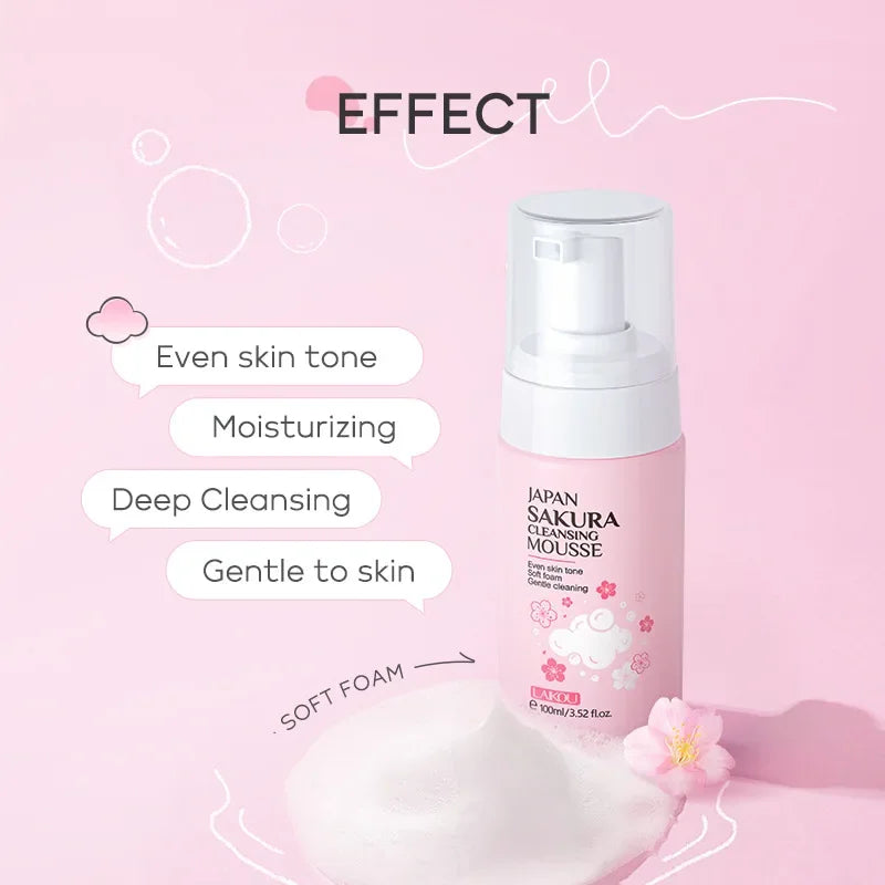 Cherry Blossom Women Facial Cleanser Face Korean Skin Care Products Original Products 100Ml