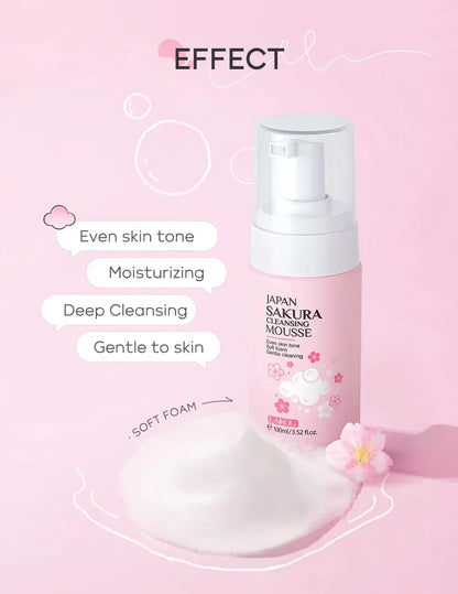 Cherry Blossom Women Facial Cleanser Face Korean Skin Care Products Original Products 100Ml