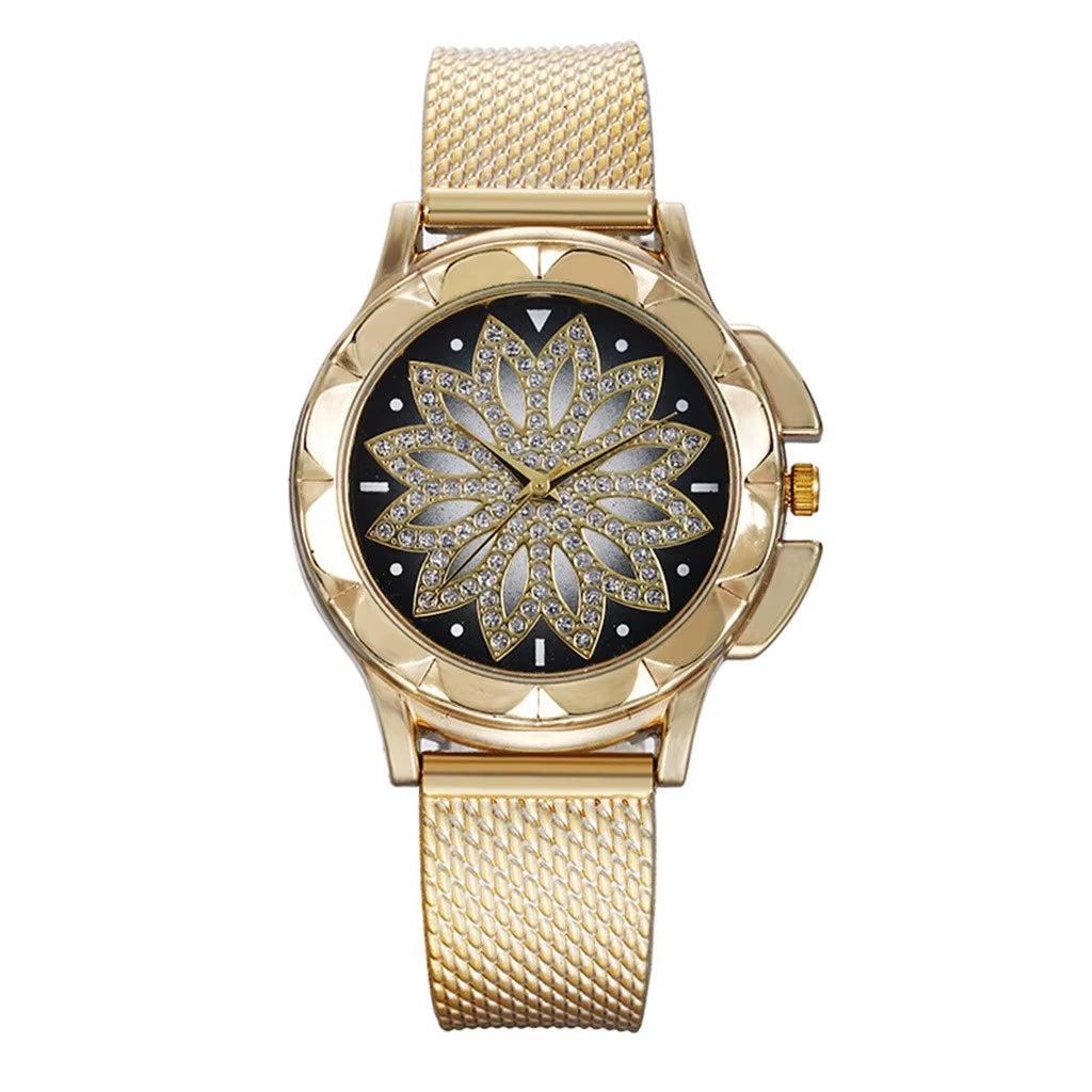 Diamond Watch Women Luxury Rhinestone Elegant Watches Ladies Gold Clock Wrist Watches for Women Часы Женские Наручные 2022